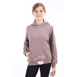 Toontoy Kız Çocuk Nakışlı Sweatshirt Acı Kahve 6-7 YAŞ