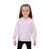 Toontoy Kız Çocuk Nakışlı Sweatshirt Açık Lila 2 YAŞ