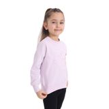 Toontoy Kız Çocuk Nakışlı Sweatshirt Açık Lila 6 YAŞ