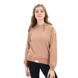Toontoy Kız Çocuk Nakışlı Sweatshirt Kahverengi 13-14 YAŞ