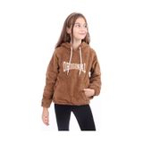 Toontoy Kız Çocuk Nakışlı Sweatshirt Kahverengi