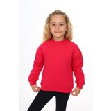Toontoy Kız Çocuk Nakışlı Sweatshirt Koyu Fuşya 5 YAŞ