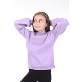 Toontoy Kız Çocuk Nakışlı Sweatshirt Lila 10-11 YAŞ
