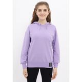 Toontoy Kız Çocuk Nakışlı Sweatshirt Lila