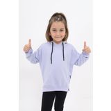 Toontoy Kız Çocuk Nakışlı Sweatshirt Mavi 2 YAŞ