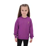 Toontoy Kız Çocuk Nakışlı Sweatshirt Mor 3 YAŞ