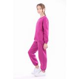 Toontoy Kız Çocuk Nakışlı Sweatshirt Mürdüm 10-11 YAŞ