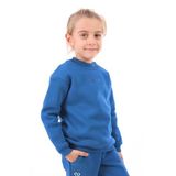 Toontoy Kız Çocuk Nakışlı Sweatshirt Saks 2 YAŞ