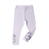 Toontoy Kız Çocuk Nakışlı Tayt Beyaz 6 YAŞ