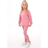 Toontoy Kız Çocuk Nakışlı Taytlı Takım - Gül Kurusu - 6 Yaş