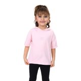 Toontoy Kız Çocuk Nakışlı Tişört Açık Pembe 4 YAŞ