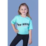 Toontoy Kız Çocuk New Wave Baskılı Taş Işlemeli Tişört - 6 Yaş - Yeşil