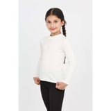 Toontoy Kız Çocuk Okul Balıkçı Yaka Tişört Ekru 8 YAŞ