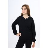 Toontoy Kız Çocuk Okul Baskılı Sweatshirt