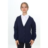 Toontoy Kız Çocuk Okul Hırka Lacivert 8-9 YAŞ