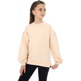 Toontoy Kız Çocuk Okul Sweatshirt - 12 - 13 Yaş - Bej