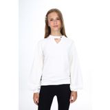 Toontoy Kız Çocuk Okul Sweatshirt Ekru 6-7 YAŞ