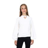Toontoy Kız Çocuk Okul Sweatshirt Ekru 8-9 YAŞ
