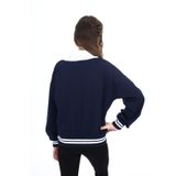 Toontoy Kız Çocuk Okul Sweatshirt Lacivert 6-7 YAŞ