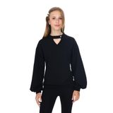 Toontoy Kız Çocuk Okul Sweatshirt Siyah 10-11 YAŞ