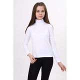 Toontoy Kız Çocuk Okul Tişört - 10 - 11 Yaş - Beyaz
