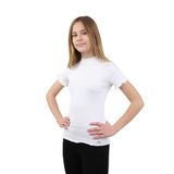 TOONTOY Kız Çocuk Okul Tişört 8-9 Yaş, 8-9 Yaş, 22519, Beyaz, Kız çocuk
