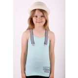 Toontoy Kız Çocuk Omuz Şerit Aksesuarlı Atlet Mint Yeşili 8 YAŞ