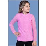 Toontoy Kız Çocuk Önü Dantelli Okul Tişört 16676 Pembe 6-7 YAŞ