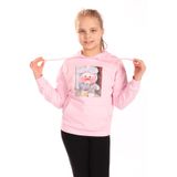 TOONTOY Kız Çocuk Ördek Baskılı Kapüşonlu Sweatshirt, 6 Yaş, 22437, Açık Pembe, kız-çocuk