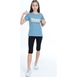 Toontoy Kız Çocuk Ordınary Yazı Baskılı Kaprili Takım