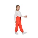 TOONTOY Kız Çocuk Paça Ayı Baskılı Eşofman Alt, Nar Çiçeği, 3 Yaş