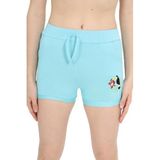 TOONTOY Kız Çocuk Paça Kuşlu Nakışlı Şort 4 Yaş, 4 Yaş, 12306-2, Turkuaz, Kız Çocuklar