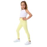 Toontoy Kız Çocuk Paçası Çiçek Baskılı Tayt Açık Sarı 2 YAŞ
