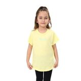 TOONTOY Kız Çocuk Palmiye Baskılı Düz Tişört Açık Sarı 5 Yaş, 5 Yaş, 23156, Açık Sarı, Kız çocuk