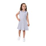 TOONTOY Kız Çocuk Pamuk Elbise, 3 Yaş, 23173, Gri Melanj, Kız Çocuklar