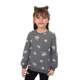 TOONTOY Kız Çocuk Papatya Baskılı Sweatshirt, 3 Yaş, 16089-, Antrasit, kız-çocuk