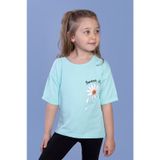 Toontoy Kız Çocuk Papatya Desenli Sweet Girls Baskılı Tişört