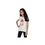 TOONTOY Kız Çocuk Parfüm Nakışlı T-Shirt 8 Yaş, 8 Yaş, 10359-1, Ekru, Kız çocuk