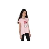 TOONTOY Kız Çocuk Parfüm Nakışlı T-Shirt 8 Yaş, 8 Yaş, 10359-1, Pembe, Kız çocuk