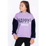Toontoy Kız Çocuk Peluş Detaylı Baskılı Sweatshirt