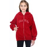 Toontoy Kız Çocuk Peluş Hırka Bordo 6-7 YAŞ