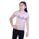 TOONTOY Kız Çocuk Perfect Nakışlı Kolları İnci Detaylı Tişört 10 Yaş, 10 Yaş, 11035-, Pudra, Kız çocuk