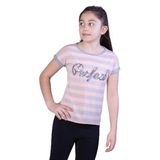 TOONTOY Kız Çocuk Perfect Nakışlı Kolları İnci Detaylı Tişört 14 Yaş, 14 Yaş, 11035-, Pudra, Kız çocuk