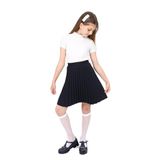 Toontoy Kız Çocuk Pileli Etek Siyah 12-13 YAŞ