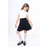 Toontoy Kız Çocuk Pileli Etek Siyah 8-9 YAŞ