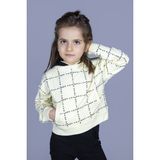 Toontoy Kız Çocuk Positive Baskılı Crop Sweatshirt - 6 Yaş - Sarı
