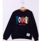 Toontoy Kız Çocuk Power Renkli Baskılı Sweatshirt