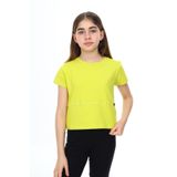 Toontoy Kız Çocuk Puantiye Baskılı Tayt Açık Yeşil 4 YAŞ