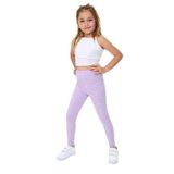 Toontoy Kız Çocuk Puantiye Baskılı Tayt Lila 4 YAŞ