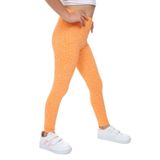 Toontoy Kız Çocuk Puantiye Baskılı Tayt Oranj 5 YAŞ